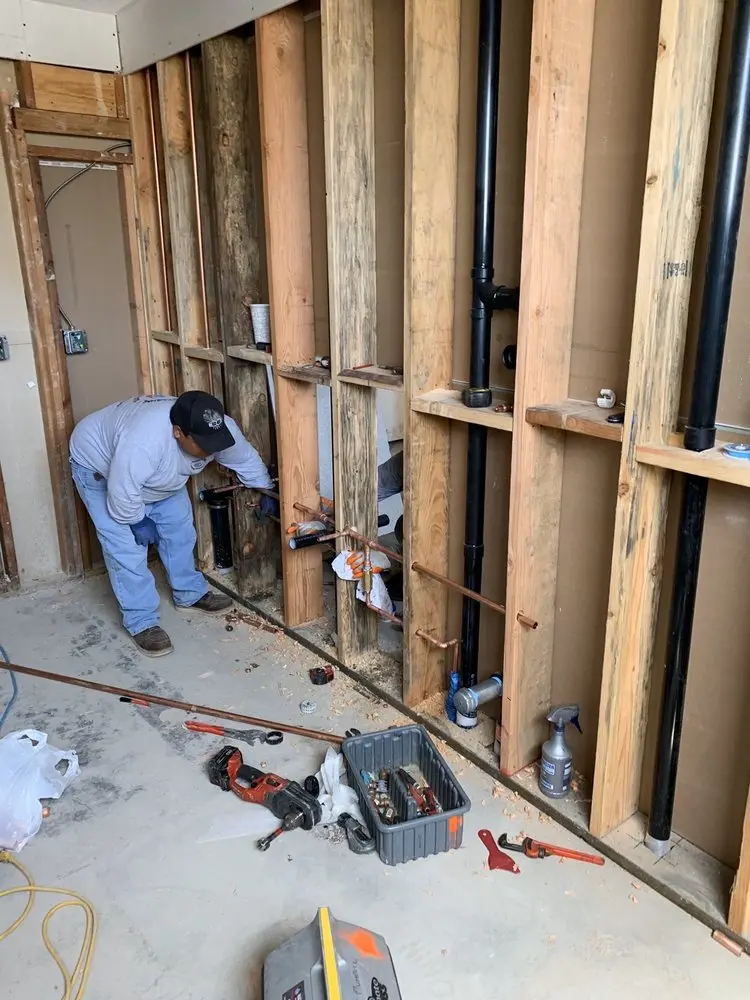 Commercial rough-in plumbing for Gas Line Repair in Wilmar